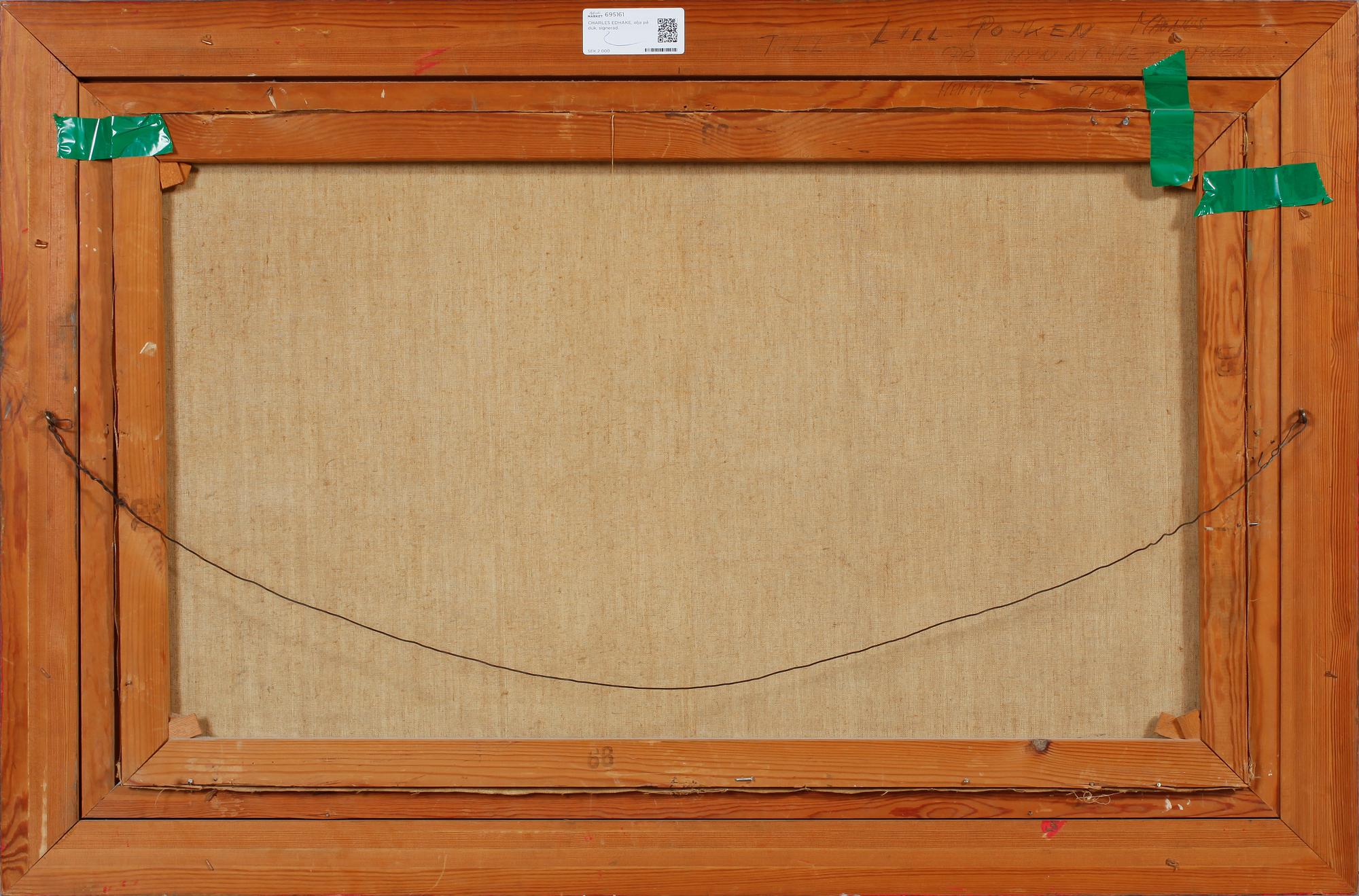 CHARLES FOLKE EDHAKE, olja på duk, signerad.