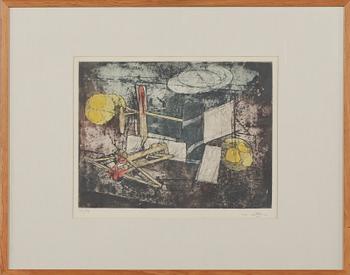 Roberto Matta · ROBERTO MATTA, färgetsning, signerad och numrerad 23/35.