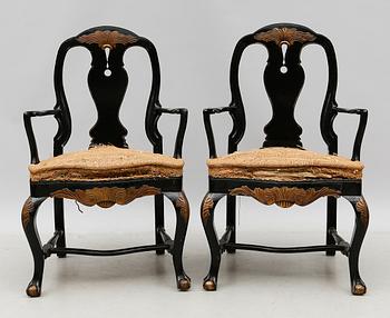 KARMSTOLAR, 1 par, omkring år 1900.