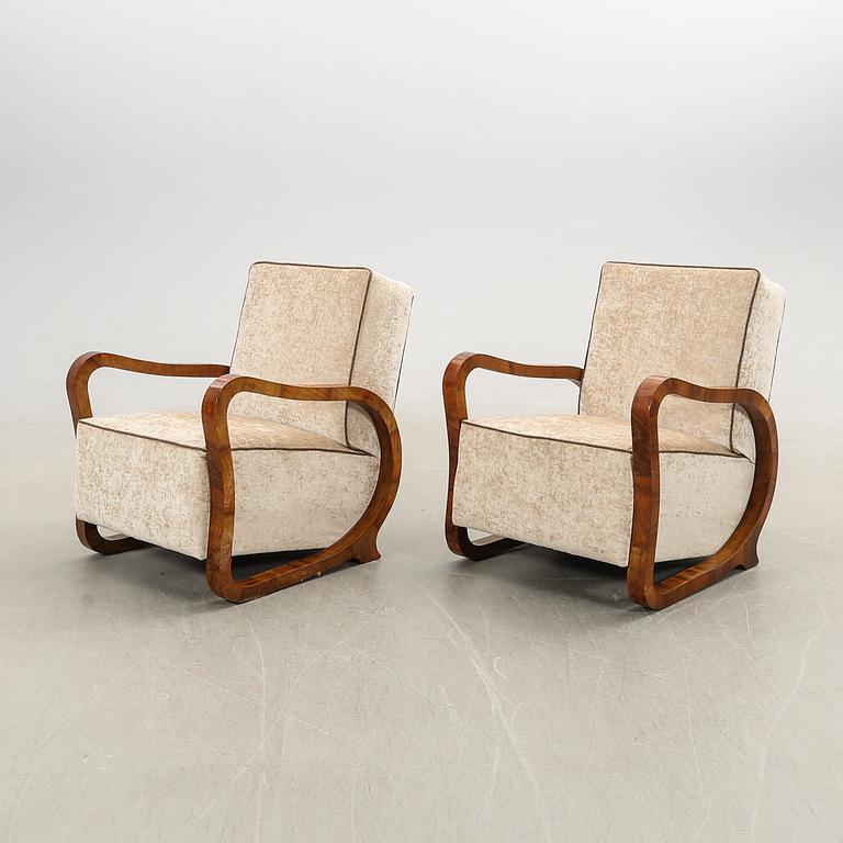 Fåtöljer, ett par, Art Deco, 1900-talets första hälft.