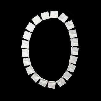 BJÖRN WECKSTRÖM, collier "Galaktiska toppar", silver. Lapponia 1989.