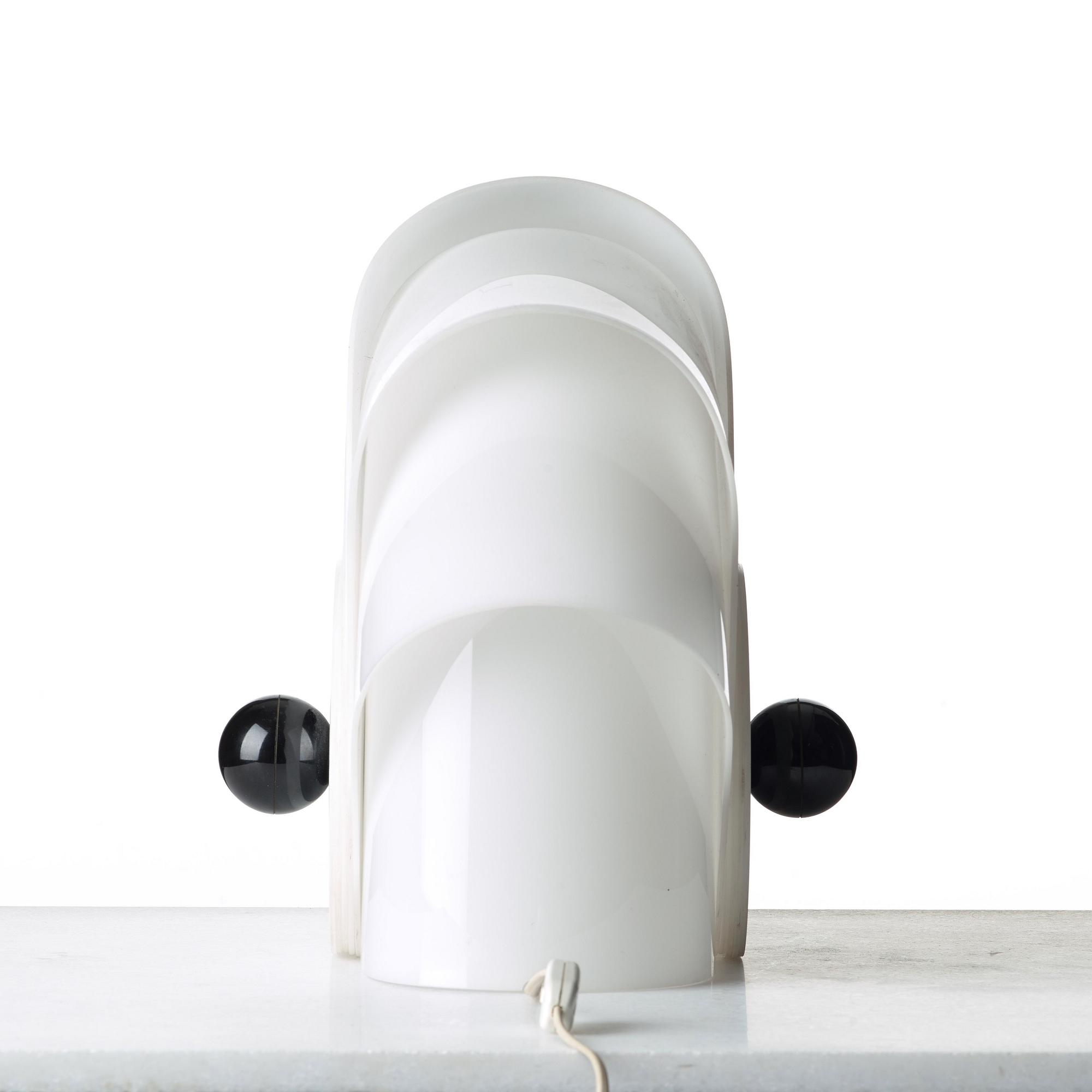 SUPERSTUDIO, bordslampa, "Gherpe", Design Centre Poltronova, Francesconi, Italien 1960-70-tal.