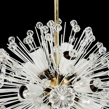 An Emil Stejnar ceiling lamp "Snowball" for Rupert Nikoll Wienna 1960/70's.