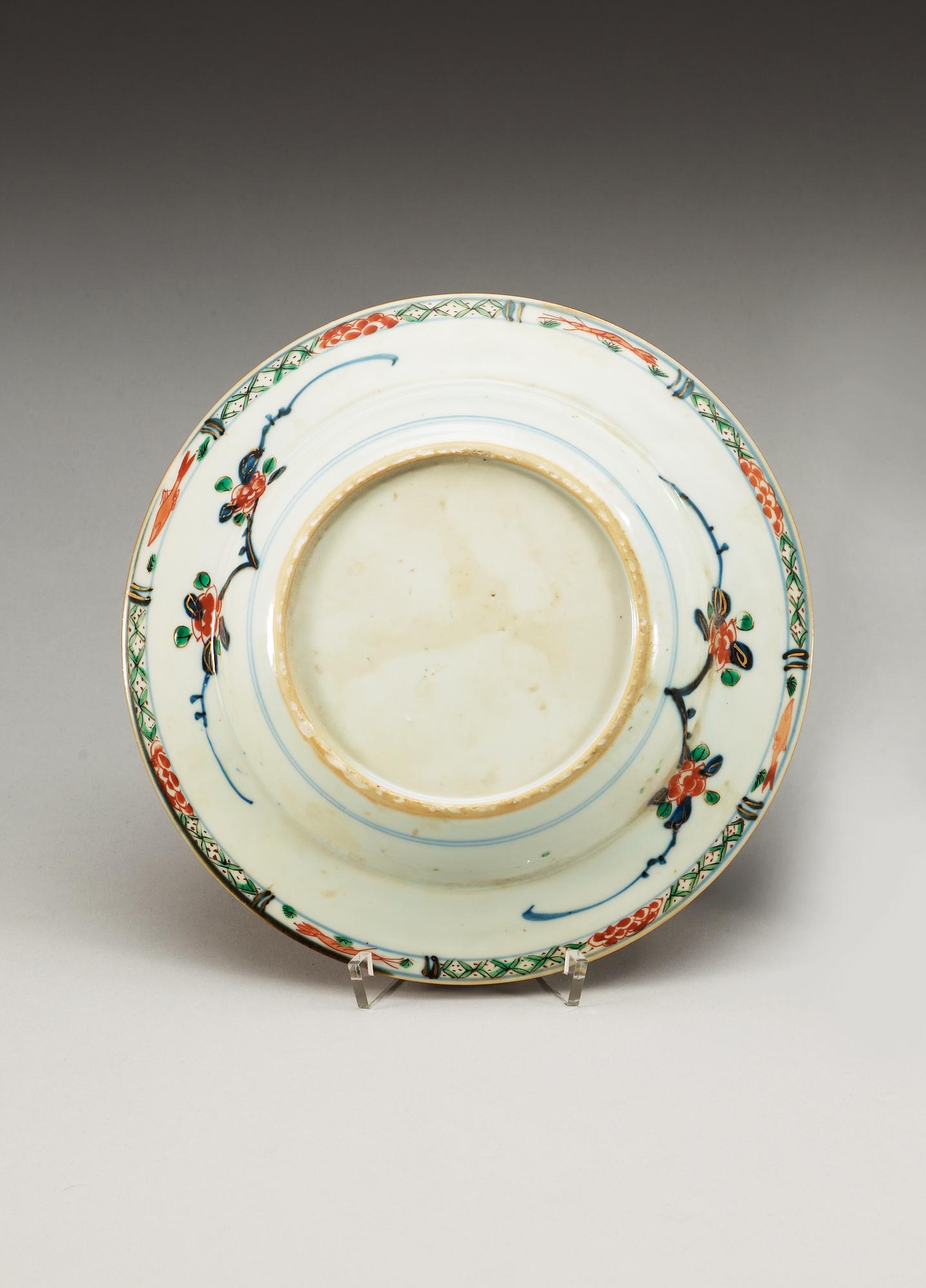 A set of six famille verte soup plates, Qing dynasty, Kangxi (1662-1722).