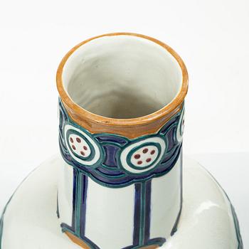 Alf Wallander, Vases, a pair, Art Nouveau, Rörstrand, early 20th century.