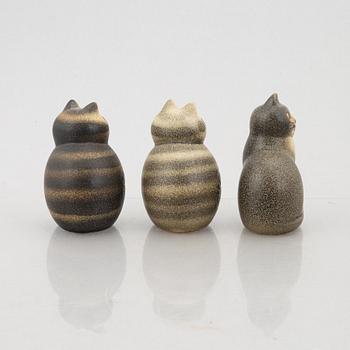 Lisa Larson, ten stoneware figurines, Gustavsberg.