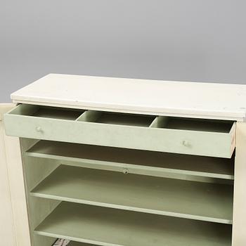 A painted Gustavian sideboard, early 19th Century.