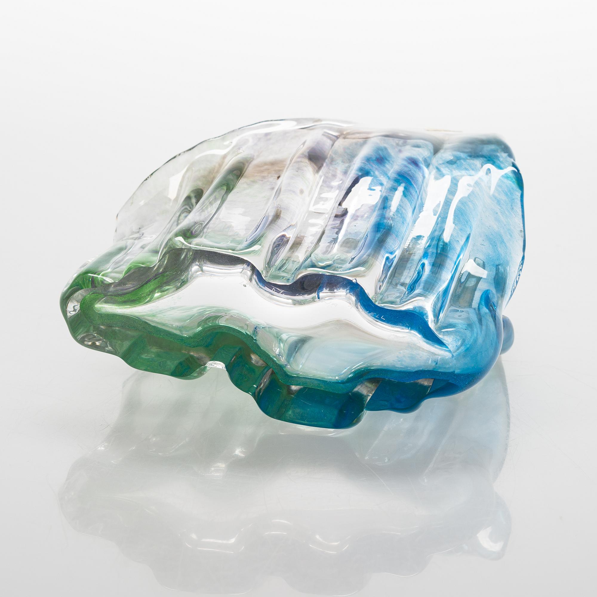 Helena Tynell, a 'Perho' vase, signed Riihimäen Lasi Oy, Helena Tynell.