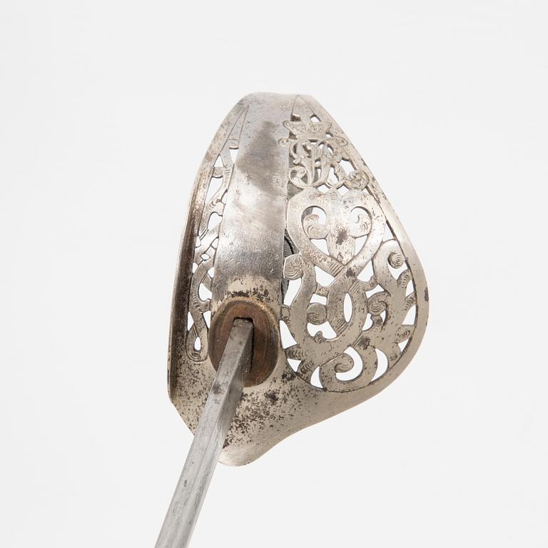 A British sabre 1897 pattern, with scabbard.