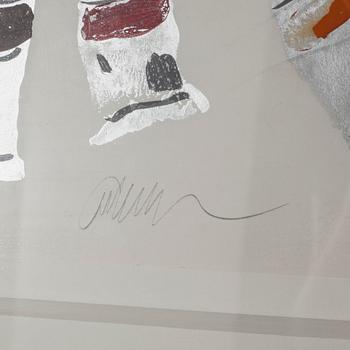 FERNANDEZ ARMAN, gouache on paper, signed, 1987.