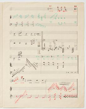 Gösta Adrian-Nilsson, Mapp innehållande tre partitur av Gösta Adrian–Nilsson,
”Dialog mellan piano och cello”, opus 2, ”.