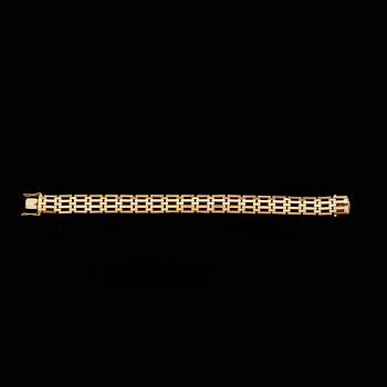 ARMBAND, guld 18K, svenska importstämplar. 1900-tal. Vikt ca 22 gram.