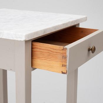A pair of contemporary bedside tables.
