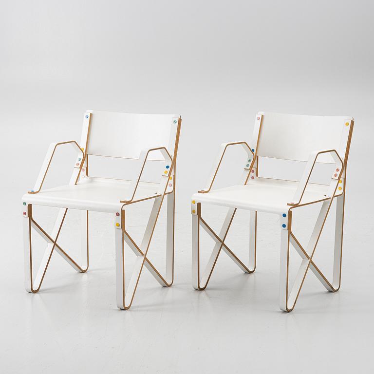 Lars Liljekvist, a pair of armchairs, 2000s.