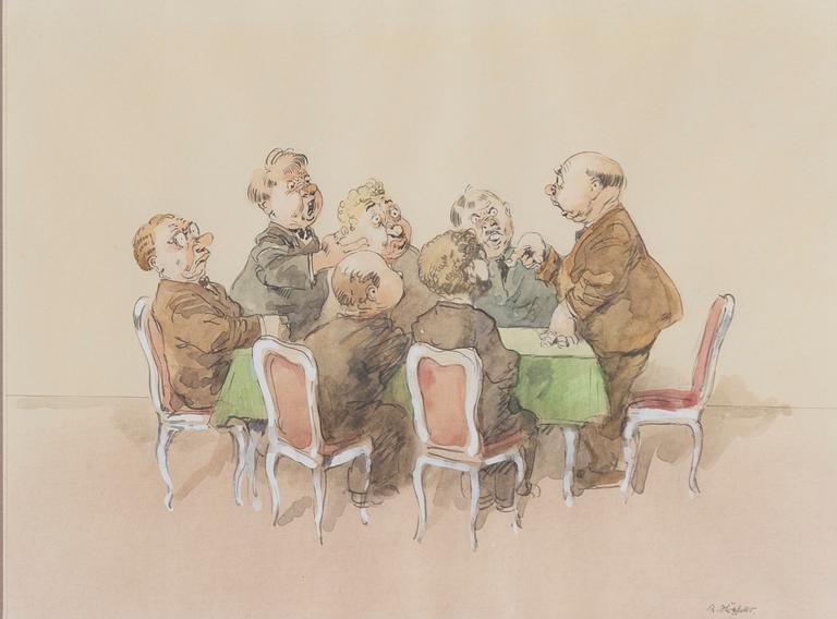 Robert Högfeldt, Animated discussion.