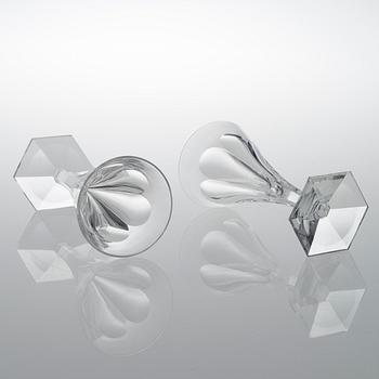 Nine glasses, 20th century.