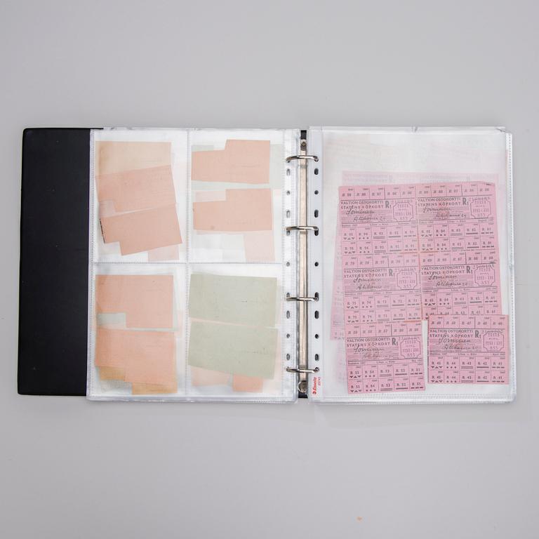 STATENS KÖPKORT, ca 350 st, Finland 1941-1949.