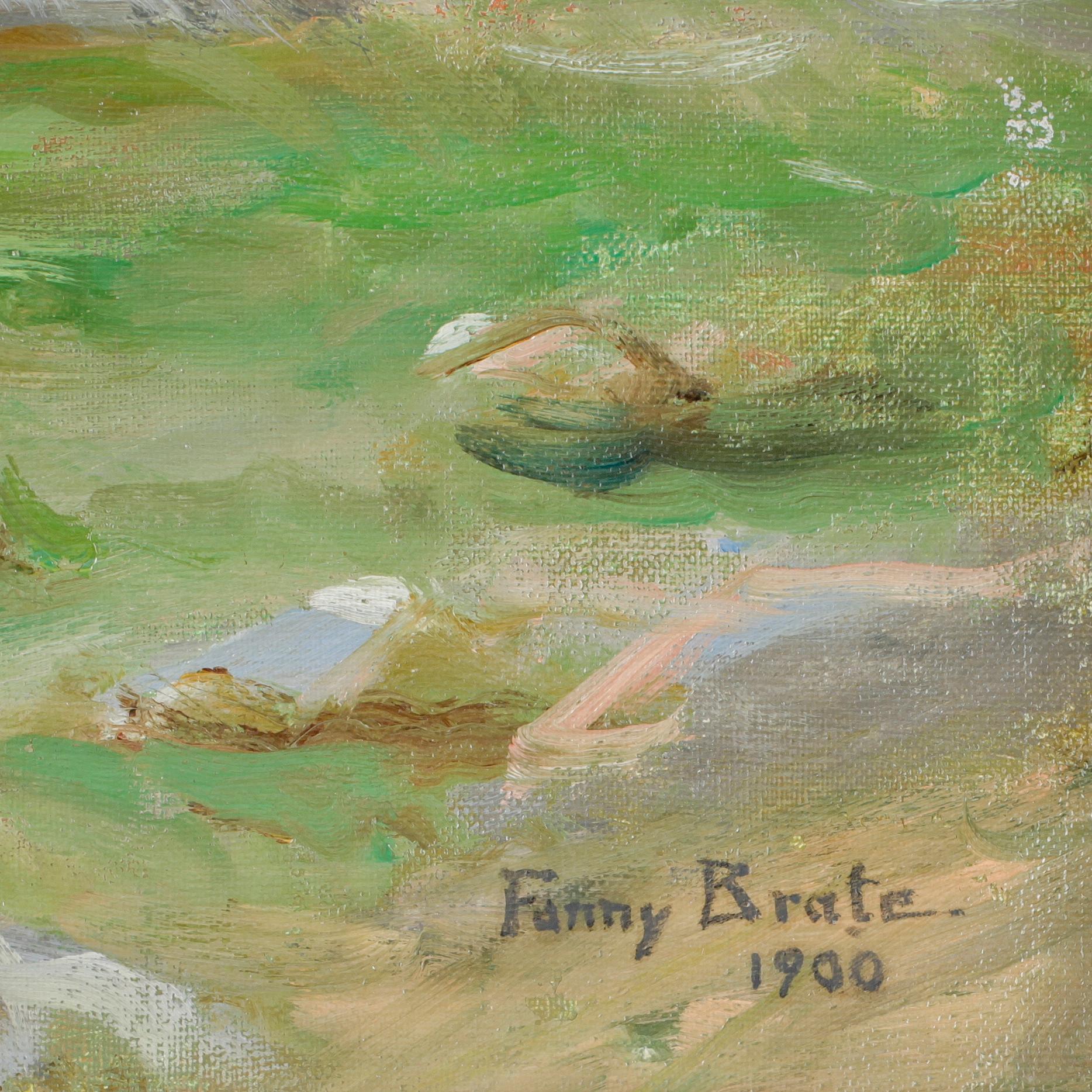FANNY BRATE, olja på duk, sign och dat 1900.