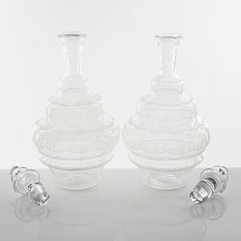 Simon Gate, a 46-piece 'Molnet' glass service, Orrefors.