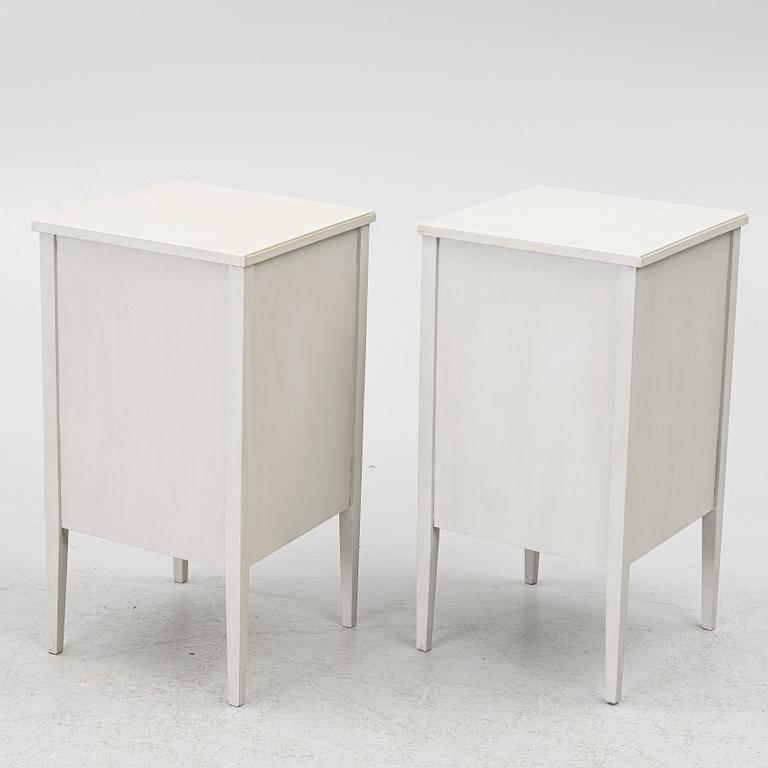 Nightstands, a pair, 20th century.