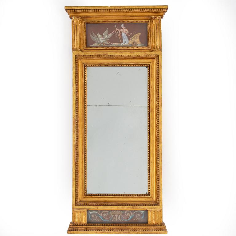 A late Gustavian mirror early 19th century.