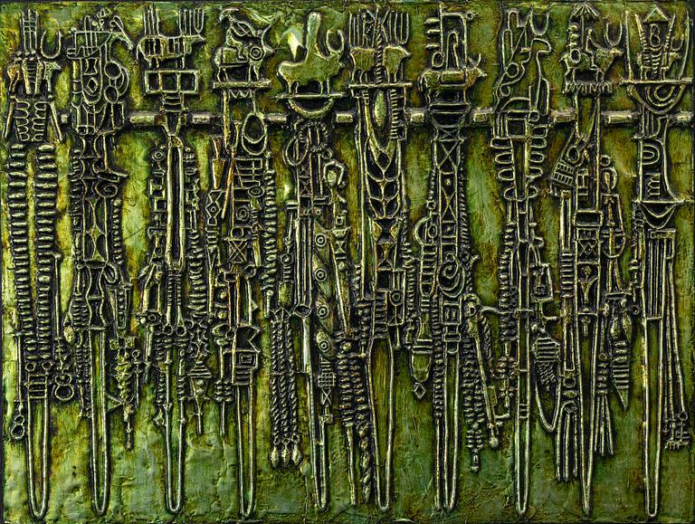 Bruce Onobrakpeya, "Odjevwe ogba erhue".