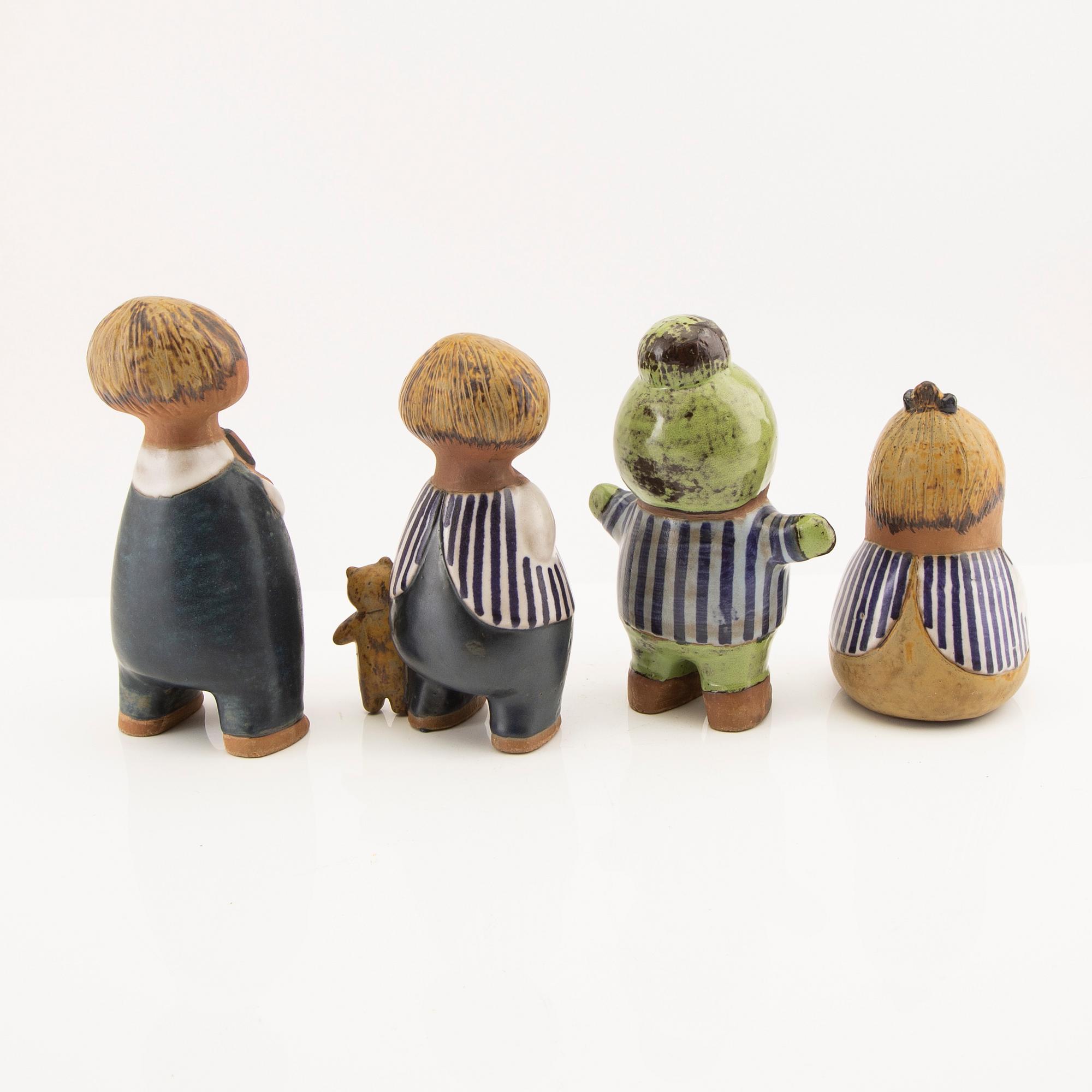 Lisa Larson, figuriner 4 st signerade Gustavsberg.