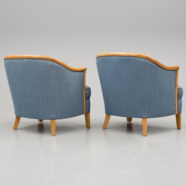 FÅTÖLJER, ett par, Swedish Modern, 1940-tal.