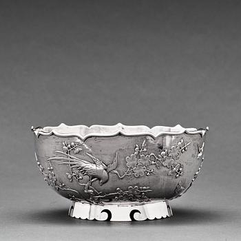 734. A silver bowl, Shanghai, circa 1900. Makers mark Sing Fat.