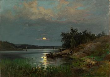 JOSEFINA HOLMLUND, oil on canvas, signed and dated 1881.