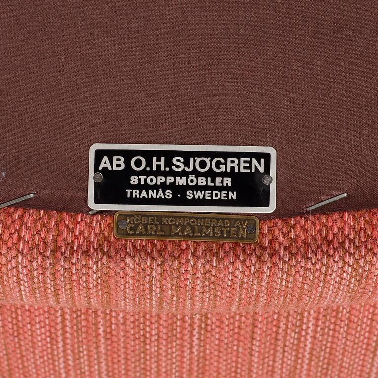 Carl Malmsten, armchair, "Farmor", OH Sjögren, second half of the 20th century.