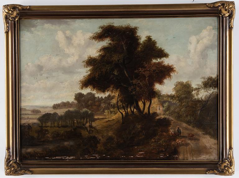 PATRICK NASMYTH, in the manner of, oil on panel, signed.