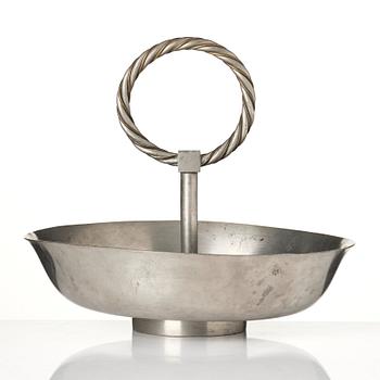 Björn Trägårdh, a pewter and brass bowl model "A 1505", Firma Svenskt Tenn, Stockholm 1932.