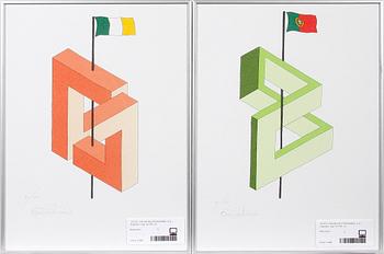 OSCAR REUTERSWÄRD, 6 st, litografier, sign 40/190.