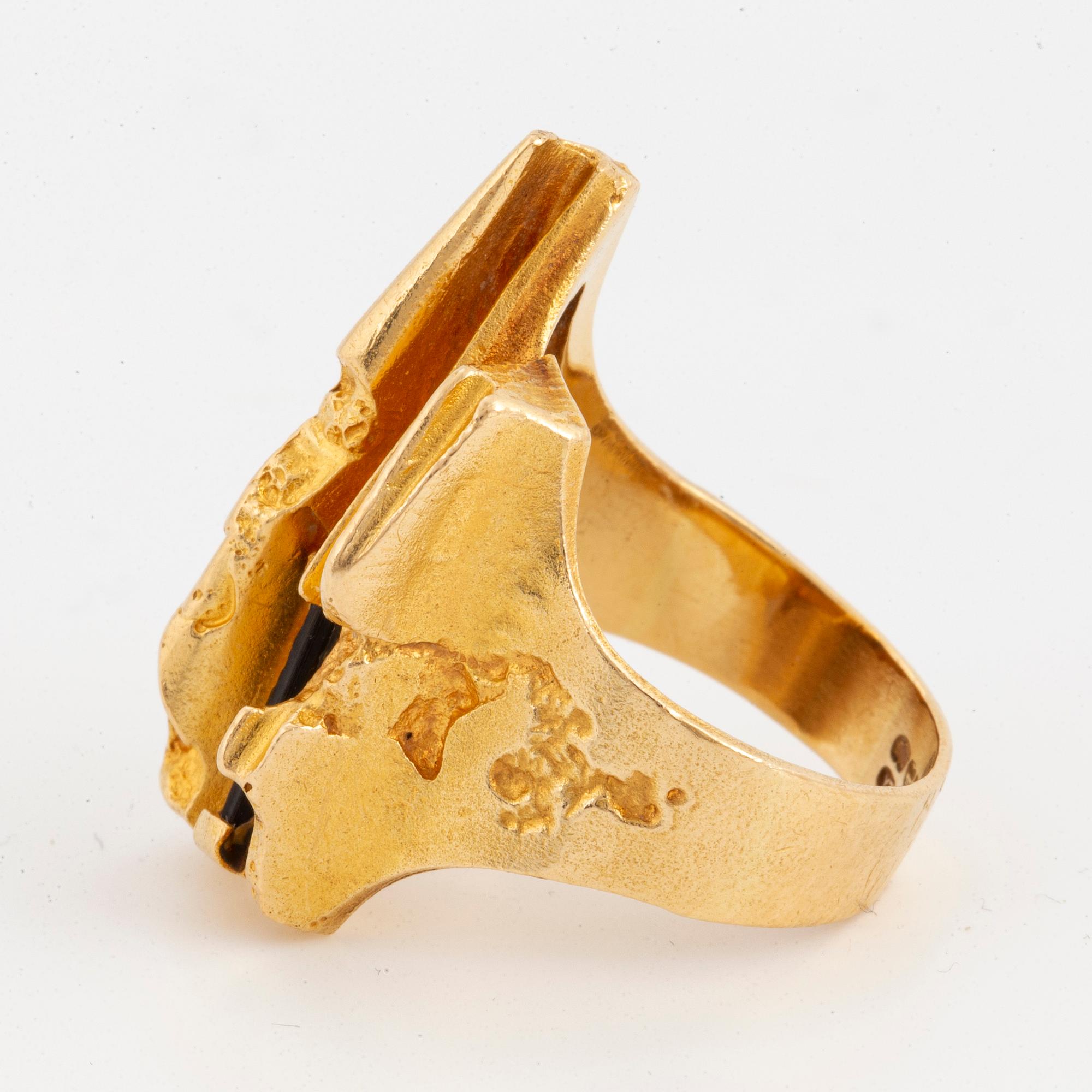 Björn Weckström  'Tourmaline river', ring. Lapponia 1976.