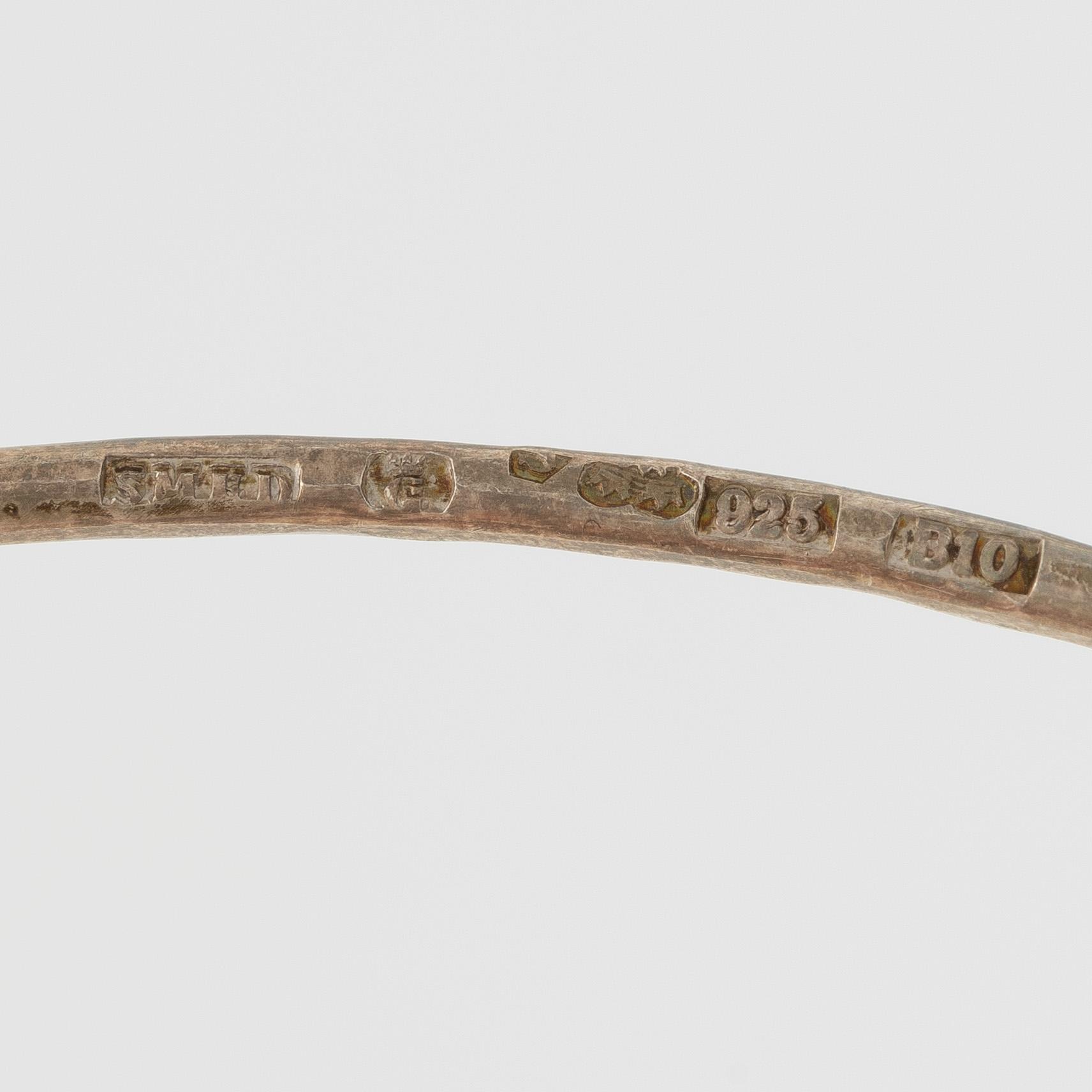 Lars Arby, two necklaces, sterling silver, Gothenburg 1976 and 1973.