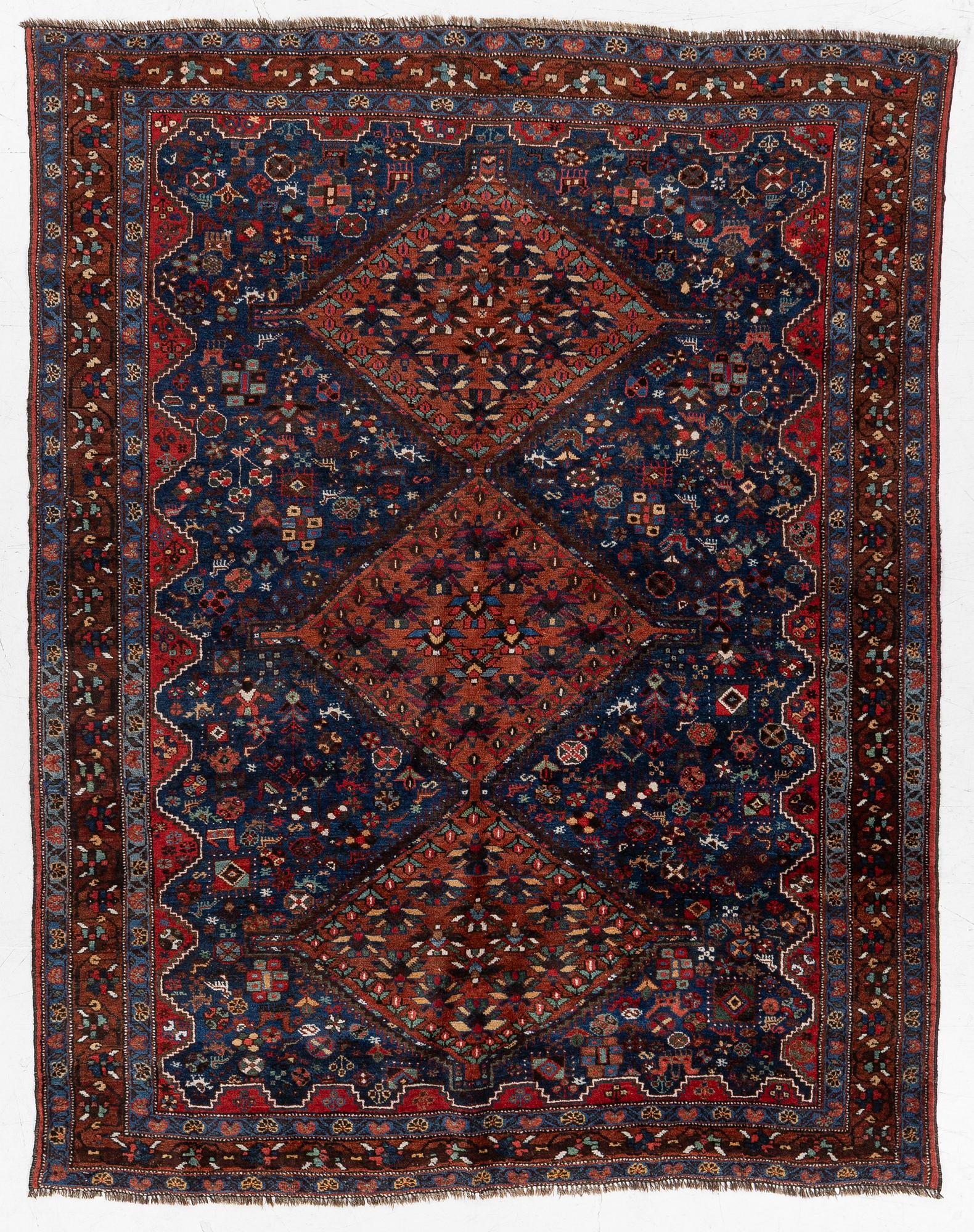 Matta, antik Khamseh, ca 200 x 152 cm.