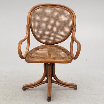 Michael Thonet, kontorsstol, "Revolving rocking chair", Wien 1888.