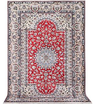 Matta, Nain part silk, 6 laa, ca. 303 x 184 cm.
