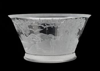 SKÅL, glas, Edward Hald, Orrefors 1925.