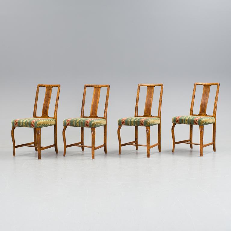 A dining furniture set comprising of eight pieces by Carl Malmsten.