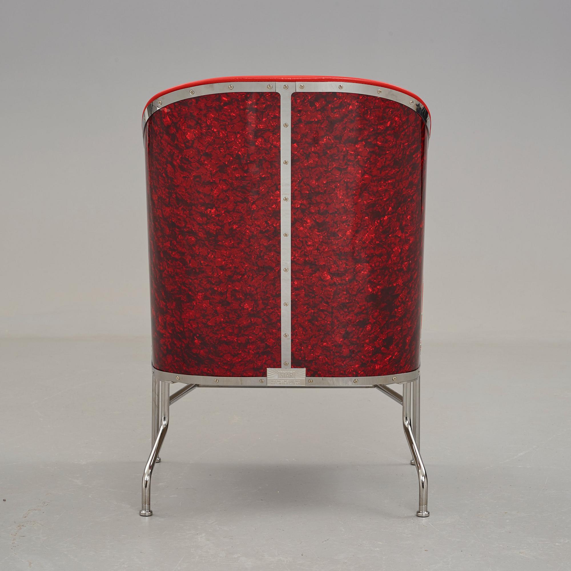 Mats Theselius, a "Star" easy chair for Källemo Sweden, 2009.