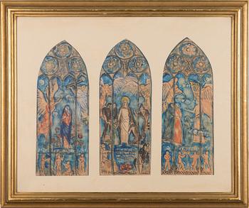 TRIPTYCH, "ANNUNCIATION", "JESUS COMFORTER" AND "RESURRECT".