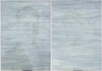 Lars Nilsson, diptych, oil on canvas/panel.