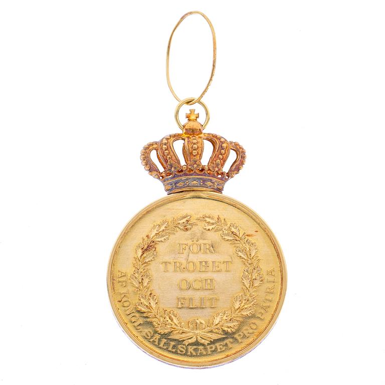 Medal "For Loyalty and Diligence" Gustaf V 1944 gold.