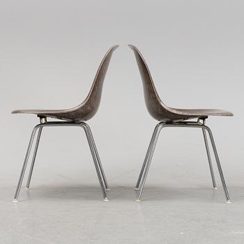 Two 'DSX' chairs by Charles and Ray Eames for Herman Miller, second half of the 20th century.