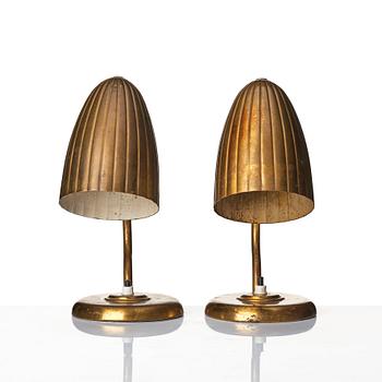 Harald Notini, a pair of table lamps, model '15470', Arvid Böhlmarks Lampfabrik, Sweden, 1940s.