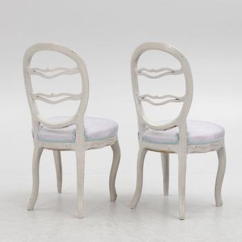 A Pair of Danish Rococo Chairs, 18th Century.