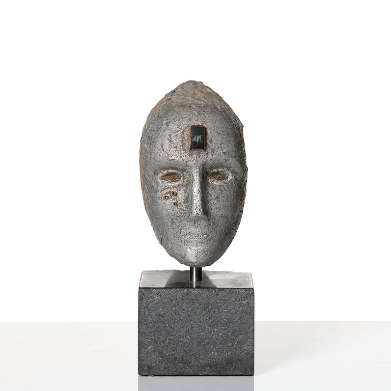 Bertil Vallien, skulptur, "Janus", Kosta Boda, unik.