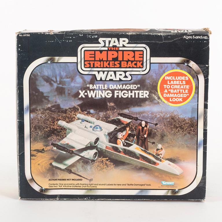 STAR WARS, X-Wing fighter samt Dagobah playset, Empire Strikes Back, Kenner 1980-81.